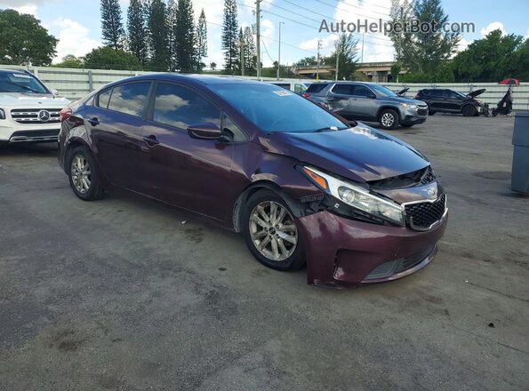 3KPFL4A75HE131898 2017 KIA FORTE Maroon წინა მარჯვენა