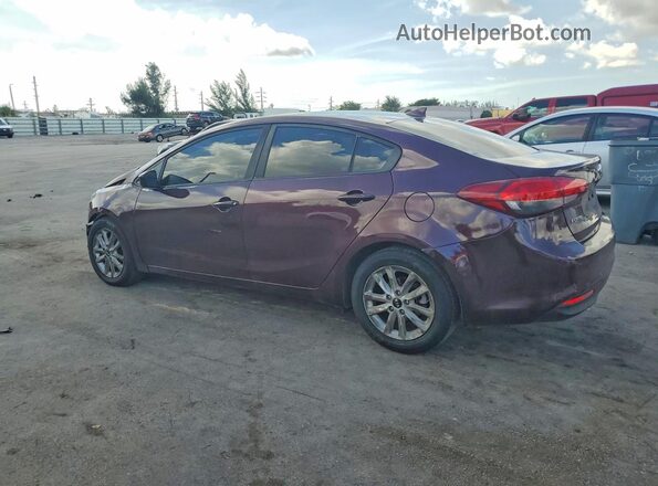 3KPFL4A75HE131898 2017 KIA FORTE Maroon უკანა მარცხენა