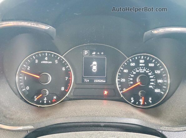 3KPFL4A78HE059420 2017 KIA FORTE Black ხელსაწყოთა პანელის ხედი