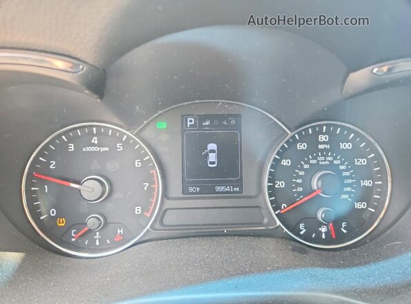 3KPFL4A7XJE246714 2018 KIA FORTE Black ხელსაწყოთა პანელის ხედი