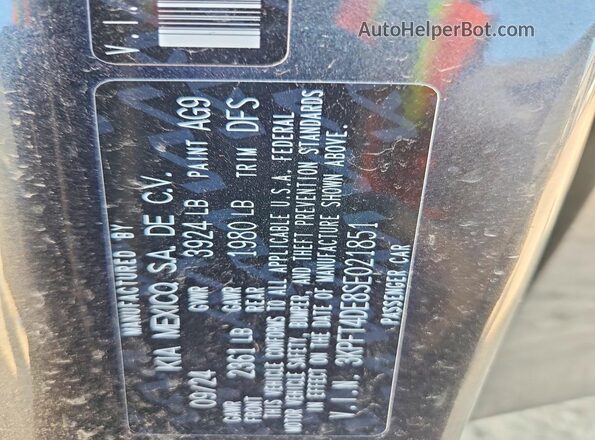 3KPFT4DE8SE021851 2025 KIA K4 Черный Вид подкапотного пространства