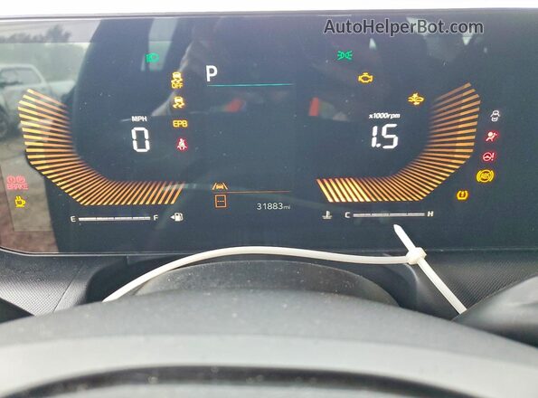 3KPFT4DEXSE039946 2025 KIA K4 White Instrument cluster view