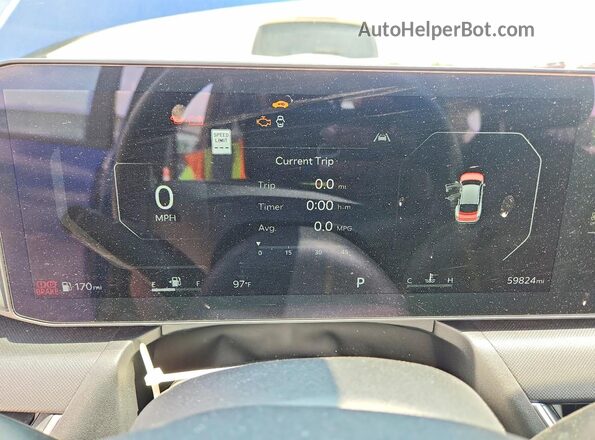 3KPFU4DE2SE058472 2025 KIA K4 Blue Instrument cluster view