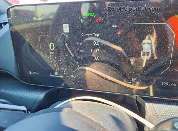 3KPFW4DE3SE242569 2025 KIA K4 White Instrument cluster view