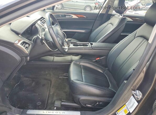 3LN6L2G91GR613591 2016 LINCOLN MKZ Gray Vista interior delantera