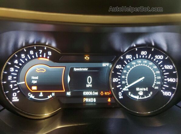 3LN6L5B99LR616726 2020 LINCOLN MKZ Red ხელსაწყოთა პანელის ხედი