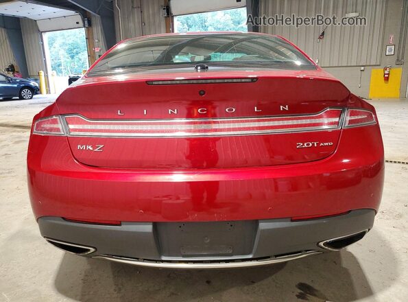 3LN6L5B99LR616726 2020 LINCOLN MKZ Red უკანა ხედი