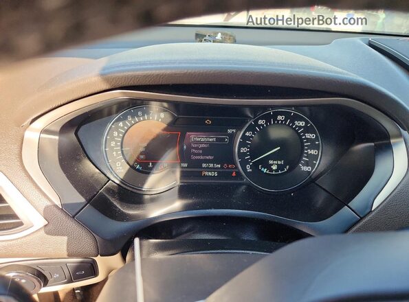 3LN6L5C99JR621193 2018 LINCOLN MKZ Золотой Вид щитка приборов