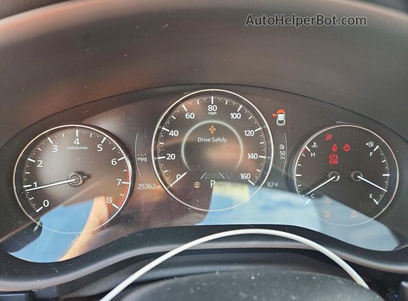 3MVDMBCM6RM681564 2024 MAZDA CX-30 White Widok zestawu wskaźników