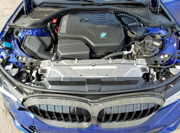 3MW5R1J00L8B40976 2020 BMW 3 SERIES Blue Սալոնի հետևի տեսք