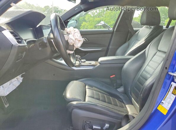 3MW5R1J00L8B40976 2020 BMW 3 SERIES Blue Սալոնի դիմացի տեսք