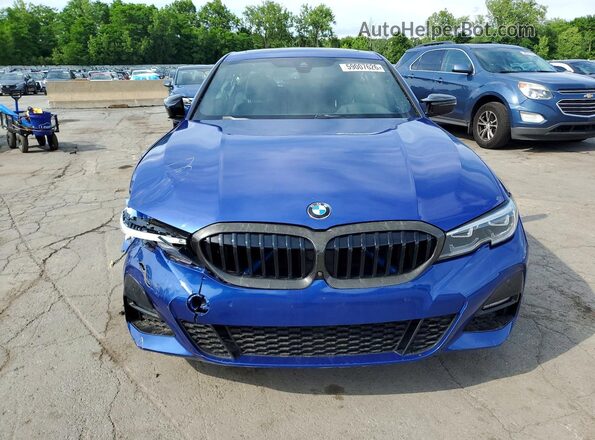 3MW5R1J00L8B40976 2020 BMW 3 SERIES Blue Դիմացի տեսք
