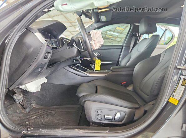 3MW5R1J05M8B86336 2021 BMW 3 SERIES Gray Вид салону спереду