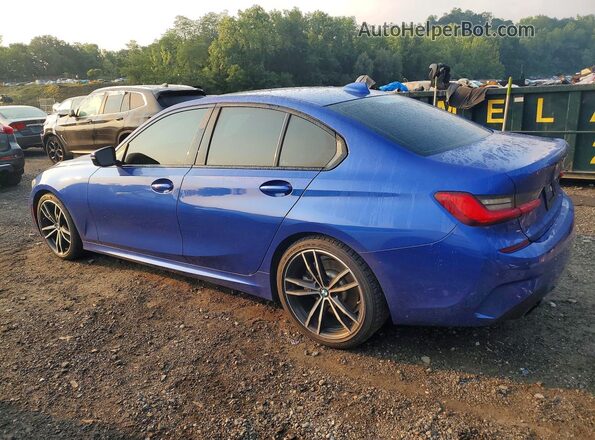 3MW5R1J07L8B18862 2020 BMW 3 SERIES Blue Հետևի ձախ