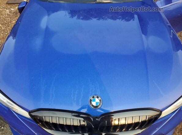3MW5R1J07L8B18862 2020 BMW 3 SERIES Blue Սալոնի հետևի տեսք