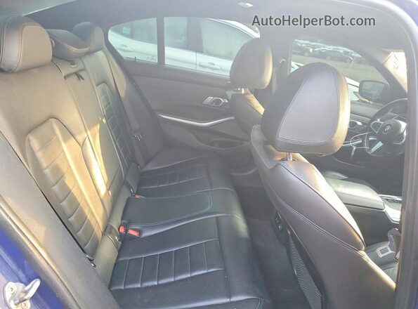 3MW5R1J07L8B18862 2020 BMW 3 SERIES Blue Հետևի նստատեղերի տեսք