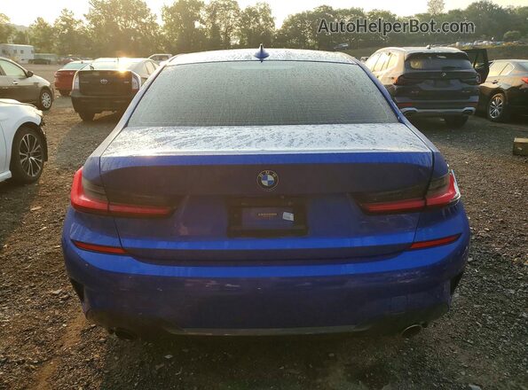 3MW5R1J07L8B18862 2020 BMW 3 SERIES Blue Հետևի տեսք