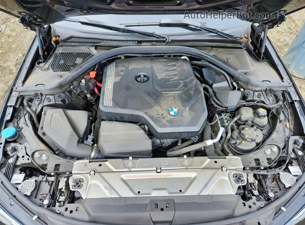 3MW5R7J00M8B92533 2021 BMW 3 SERIES Black Вид задньої частини салону