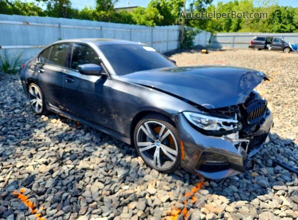 3MW5R7J02L8B22529 2020 BMW 3 SERIES Серый Передняя правая четверть