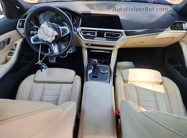 3MW5R7J02L8B22529 2020 BMW 3 SERIES Серый Вид панели приборов