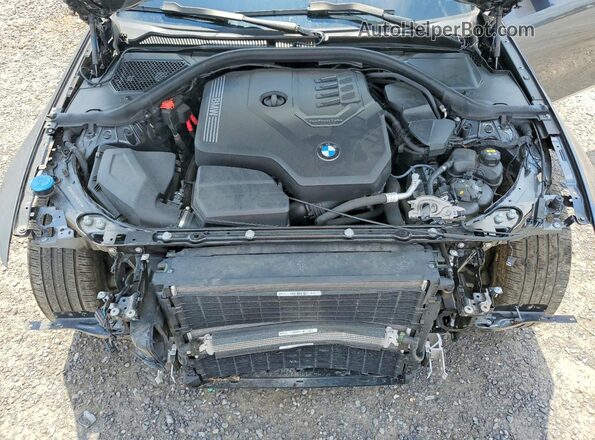 3MW5R7J03M8C00575 2021 BMW 3 SERIES Gray Widok wnętrza z tyłu