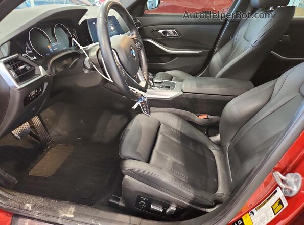 3MW5R7J04L8B33192 2020 BMW 3 SERIES Orange Front interior view