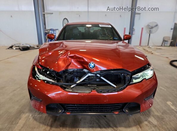 3MW5R7J04L8B33192 2020 BMW 3 SERIES Orange Front view