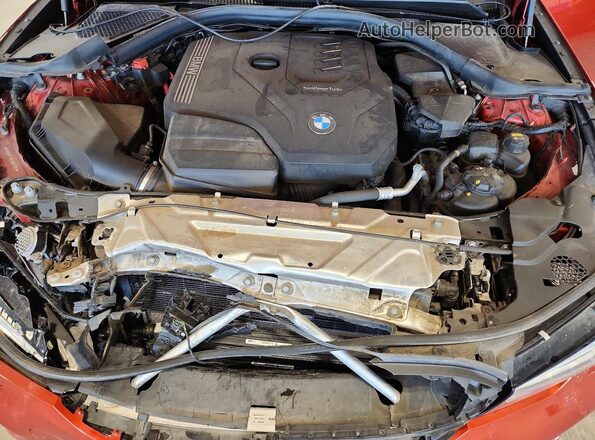 3MW5R7J04L8B33192 2020 BMW 3 SERIES Orange Rear interior view