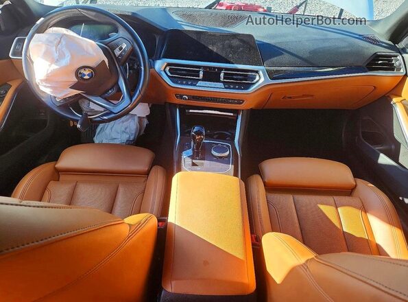 3MW5R7J06N8C51618 2022 BMW 3 SERIES White Dashboard view