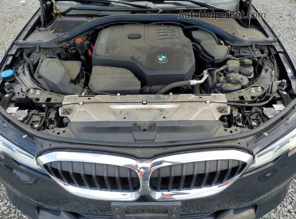 3MW5R7J09M8B91235 2021 BMW 3 SERIES Black Вид задньої частини салону