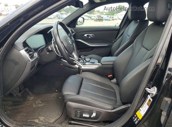 3MW5R7J09M8B91235 2021 BMW 3 SERIES Black Вид салону спереду