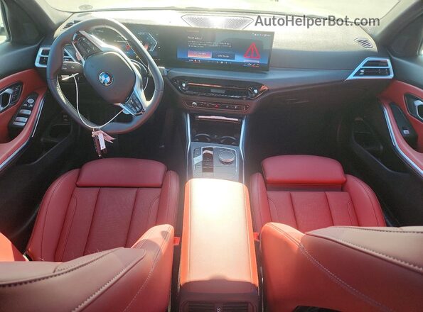 3MW69CW08S8F21398 2025 BMW 3 SERIES Blue წინა პანელის ხედი