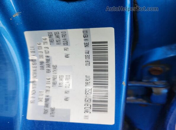 3MYDLBYV6GY116292 2016 TOYOTA YARIS Blue Engine compartment view