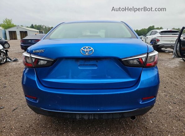 3MYDLBYV6GY116292 2016 TOYOTA YARIS Blue Rear view