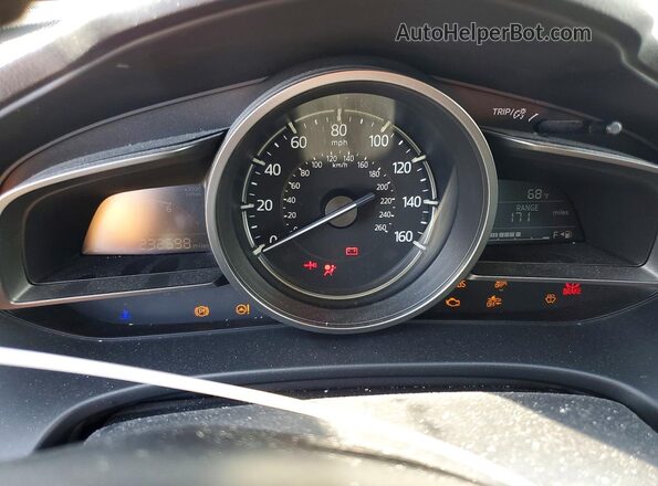 3MZBN1L34JM178107 2018 MAZDA 3 Blue Widok zestawu wskaźników