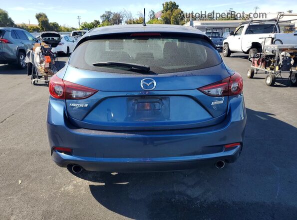 3MZBN1L34JM178107 2018 MAZDA 3 Blue Widok z tyłu