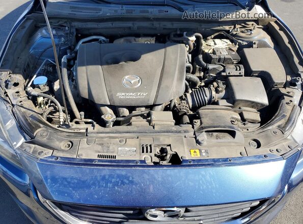 3MZBN1L34JM178107 2018 MAZDA 3 Blue Widok wnętrza z tyłu