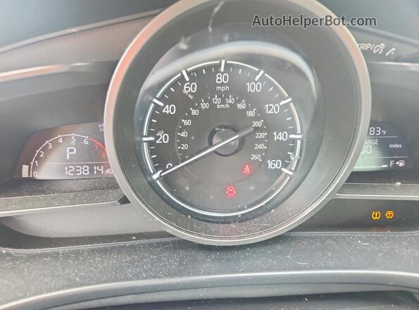 3MZBN1V32JM209609 2018 MAZDA 3 White Instrument cluster view