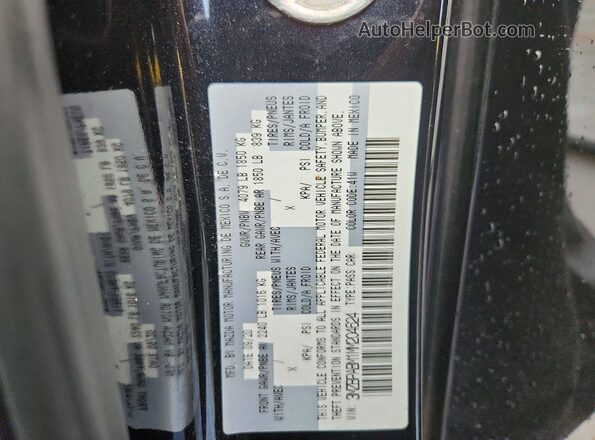 3MZBPABM1MM204624 2021 MAZDA 3 Черный Вид подкапотного пространства