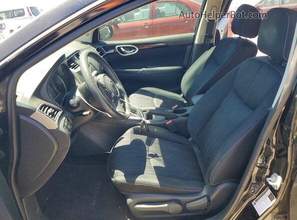 3N1AB7AP0GL660221 2016 NISSAN SENTRA Black Вид салону спереду