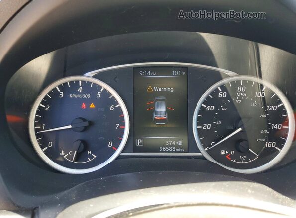 3N1AB7AP0GL660221 2016 NISSAN SENTRA Black Вид щитка приладів