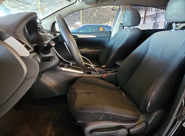 3N1AB7AP0GY268018 2016 NISSAN SENTRA Black Вид салону спереду