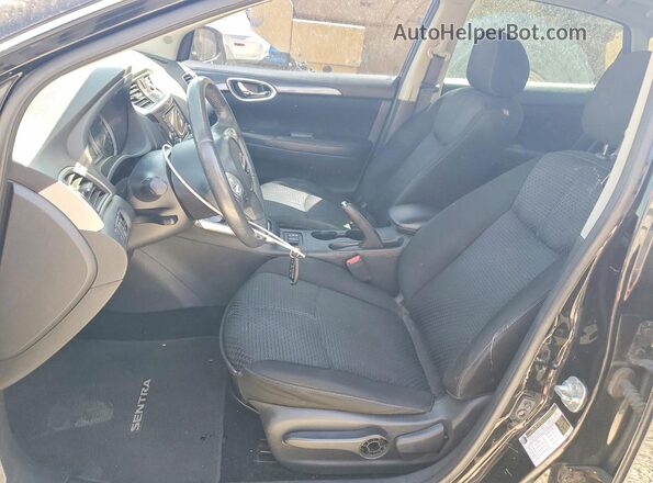 3N1AB7AP0GY270271 2016 NISSAN SENTRA Black წინა სალონის ხედი