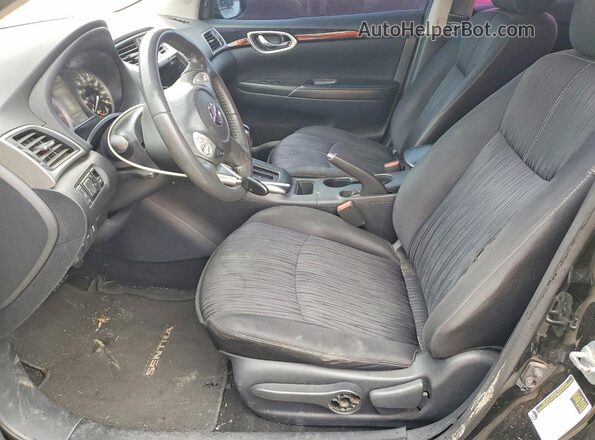 3N1AB7AP0GY272215 2016 NISSAN SENTRA Черный Вид салона спереди