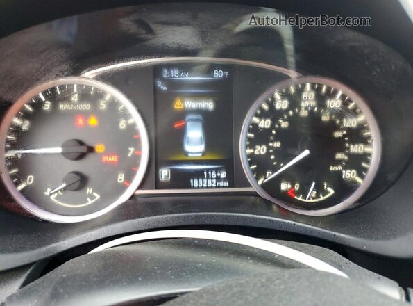 3N1AB7AP0GY272215 2016 NISSAN SENTRA Черный Вид щитка приборов