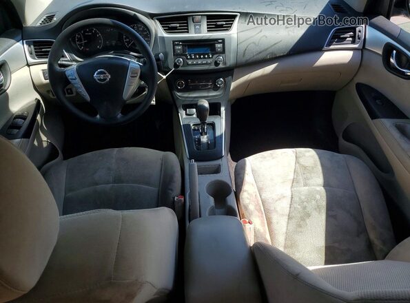 3N1AB7AP0HY304324 2017 NISSAN SENTRA Белый Вид панели приборов