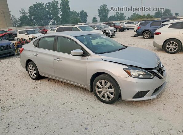 3N1AB7AP0JY320870 2018 NISSAN SENTRA Silver Przód prawy