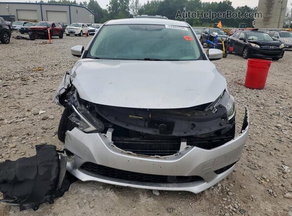 3N1AB7AP0KY205686 2019 NISSAN SENTRA Silver Դիմացի տեսք