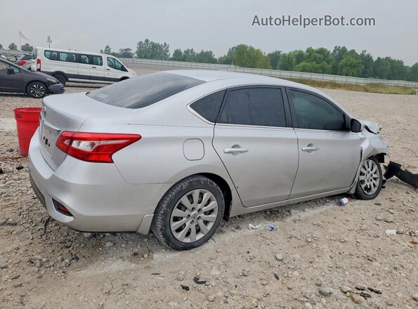 3N1AB7AP0KY205686 2019 NISSAN SENTRA Silver Հետևի աջ