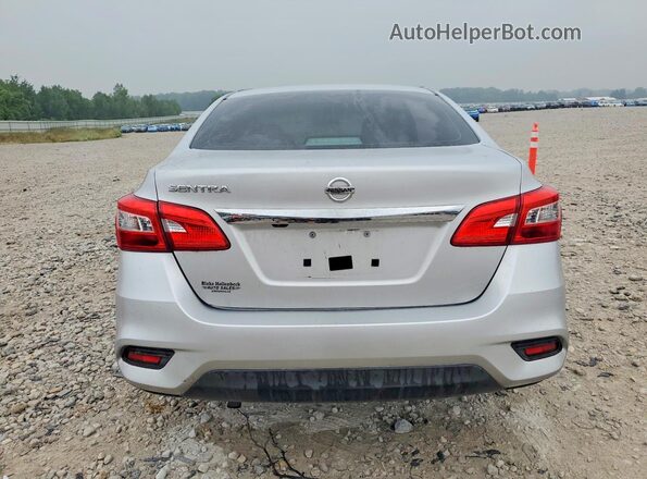 3N1AB7AP0KY205686 2019 NISSAN SENTRA Silver Հետևի տեսք